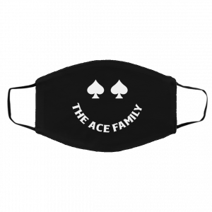 Ace Family Merch Black Ace Smile Face Mask