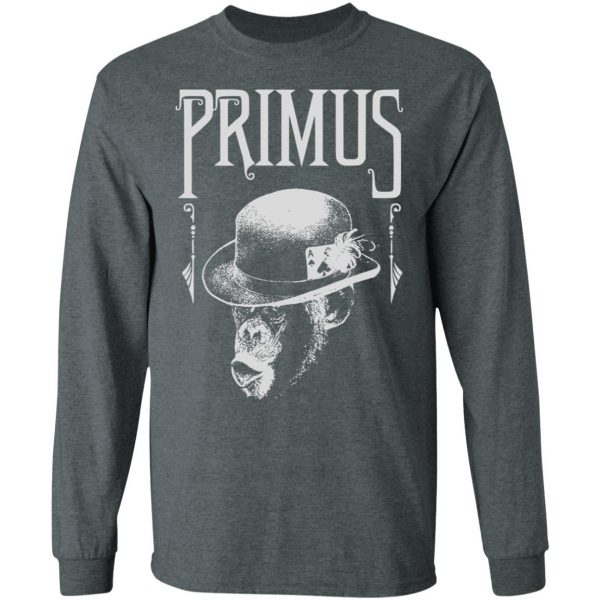 Primus Merch Monkey Charcoal T-shirt - Merchip8