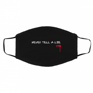 Juice Wrld Official Merch Never Tell A Lie Face Mask