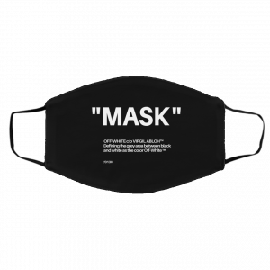 OFF-WHITE Quote Over The Head Face Mask Black