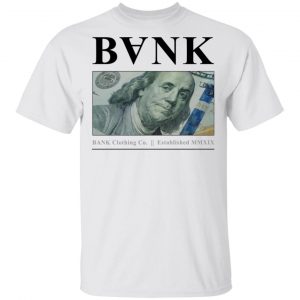 Bank Merch B Franklin White Tee