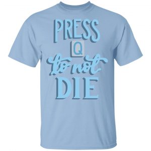 Rtgame Merch Press Q To Not Die White T-Shirt