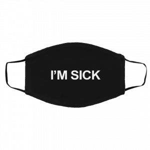 Lonely Ghost Merch I'm Sick Facemask