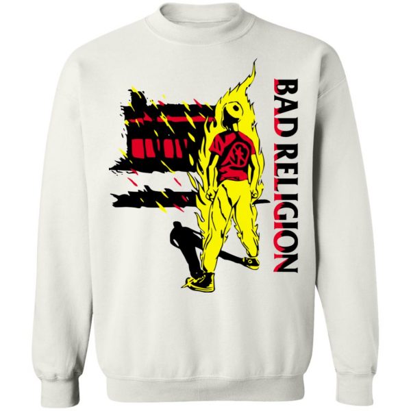 Bad Religion Merch Suffer Housefront Tee White - Merchip8