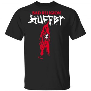 Bad Religion Merch Black Suffer Tee Black