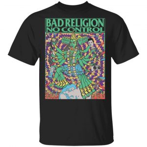 Bad Religion Merch No Control Kozik Tee Black