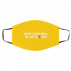 Bad Religion Merch How Could Hell Be Any Worse Face Mask Black