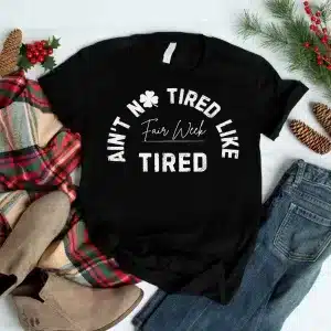 Ain't No Tired Like Fair Week Tired Groovy Farm Animal T-Shirt