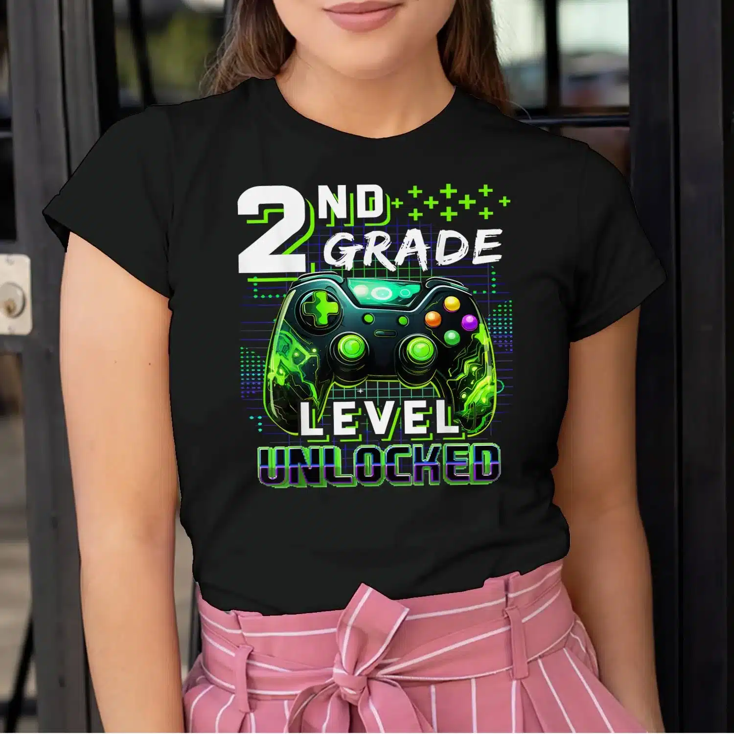 Back to School 2nd Grade Boys Gamer First Day School Level Shirt