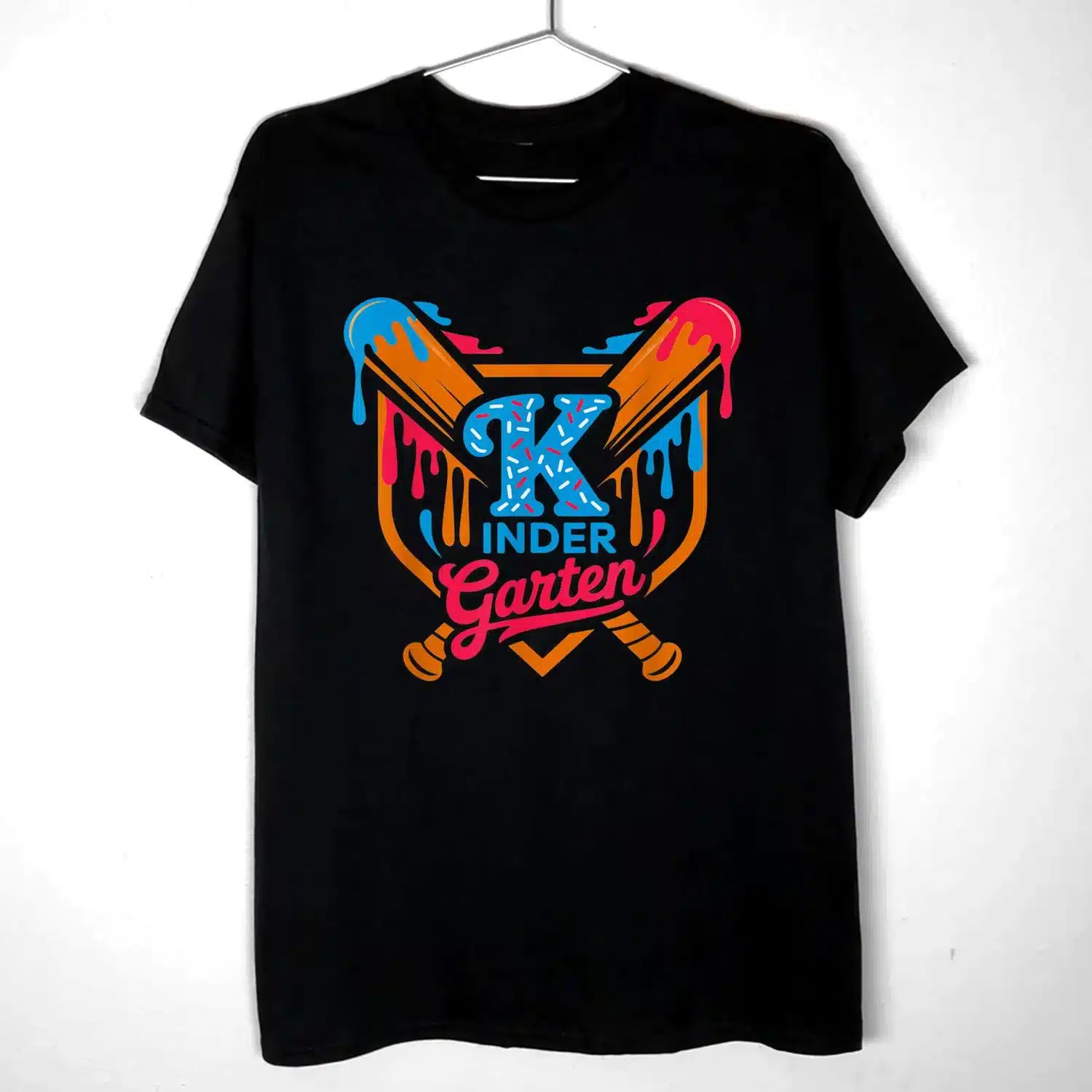 First Day of Kindergarten Baseball Ice Cream Drip Boy Youth Shirt