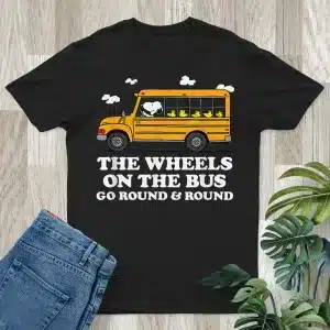 Peanuts - Wheels On The Bus Back To School Shirt