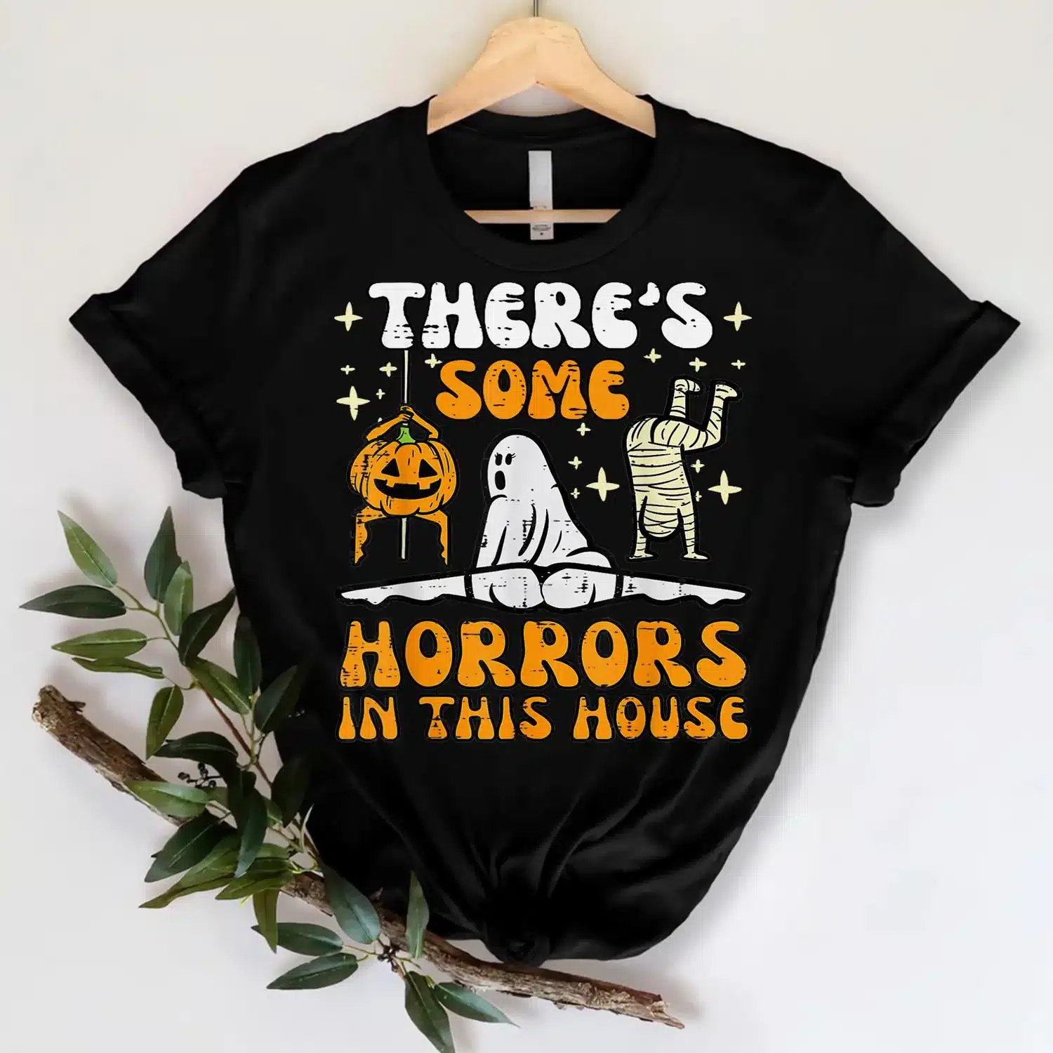 There's Some Horrors In This House Ghost Halloween Custome T-Shirt