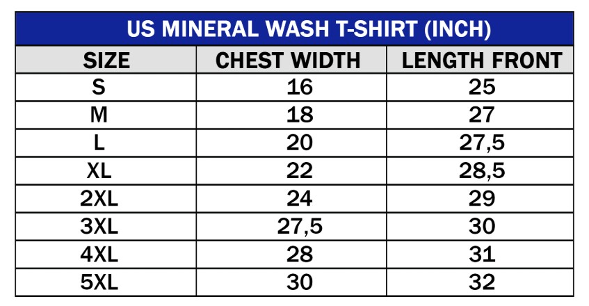 size guide wash t shirt size guide wash t shirt